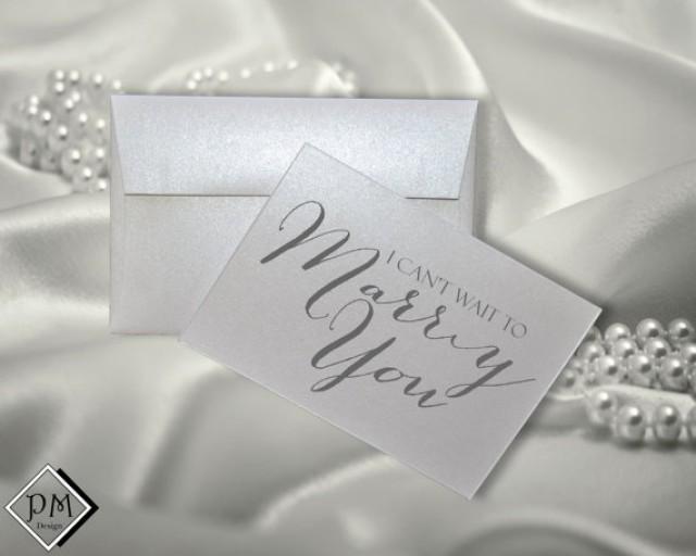 I Cant Wait To Marry You Card For Bride Groom Wedding Note Card Gift