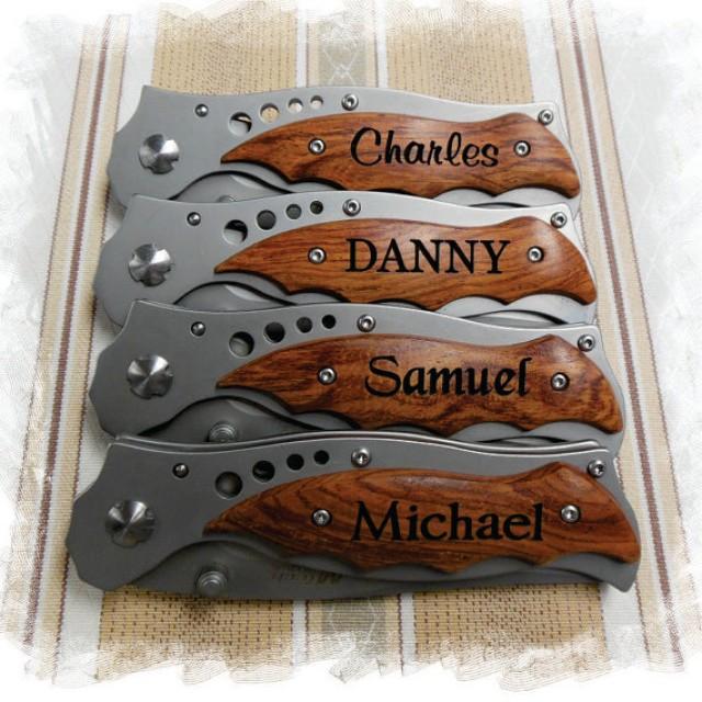 1120 KNIVES Engraved Tactical Folding Knife , Groomsmen Gift , Rescue