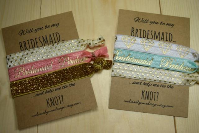 Bridesmaid Elastic Hair Ties Creaseless Hair Tie Bridesmaid