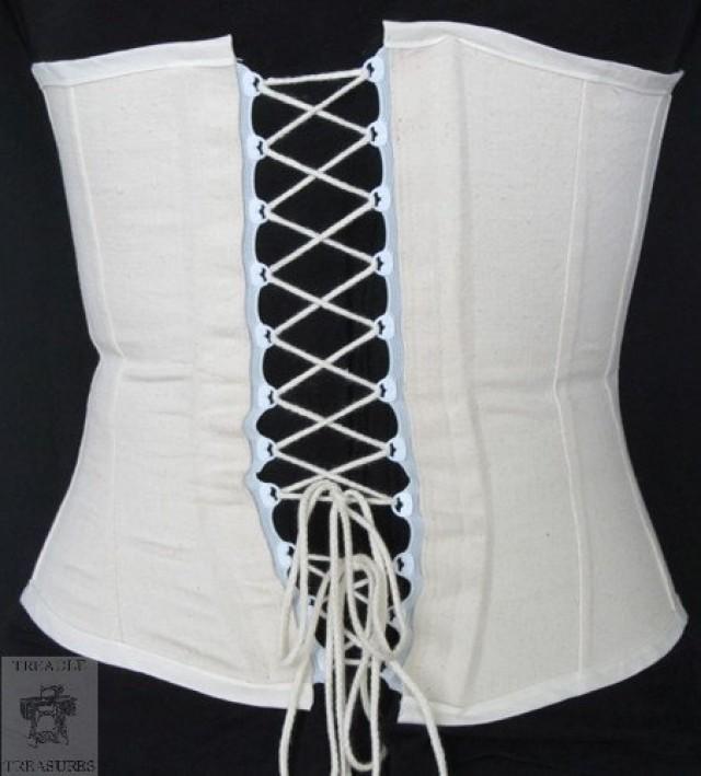 Clearance Civil War Era Working Corset Plastic Lacing Tape In Back