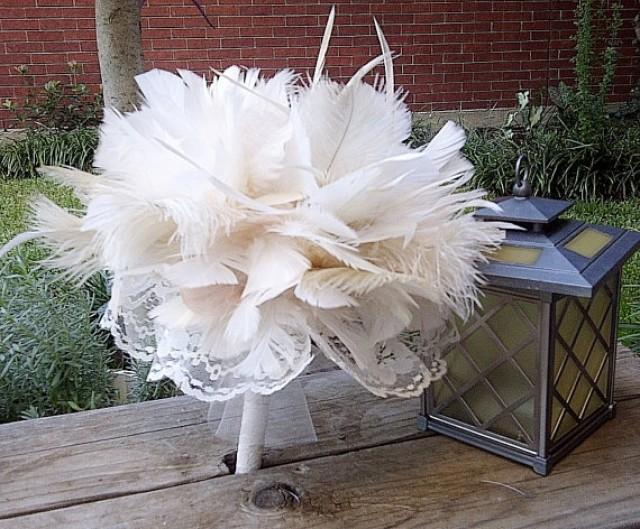 ivory ostrich feathers