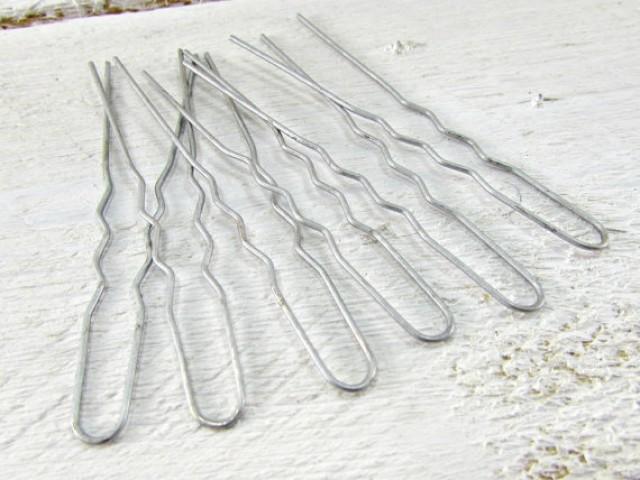 Vintage Silver Hair Pins Chignon Pins Bun Pins Gayla Hair