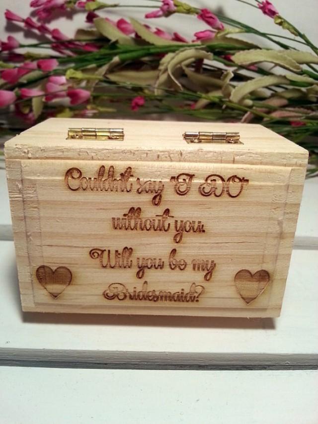 Personalized Favor Box For Bridesmaids Or Ring Bearer Box,BridesMaid