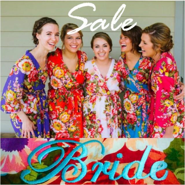 set of 4 bridesmaid robes