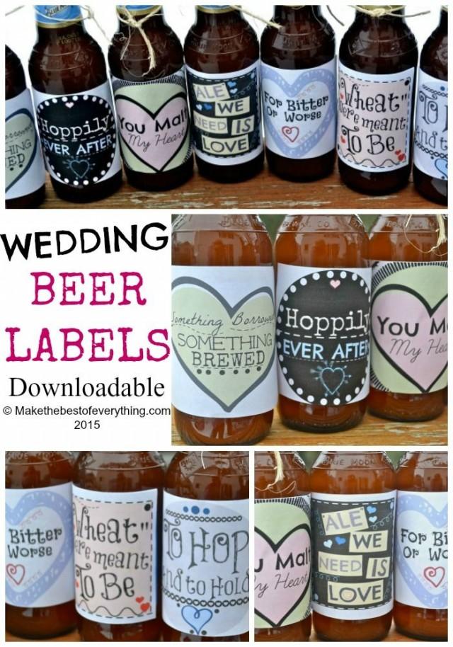 DIY Wedding Beer Labels 2349229 Weddbook