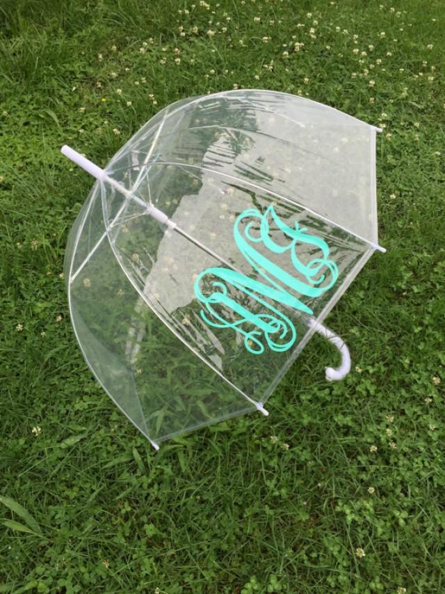 monogrammed personalized umbrella