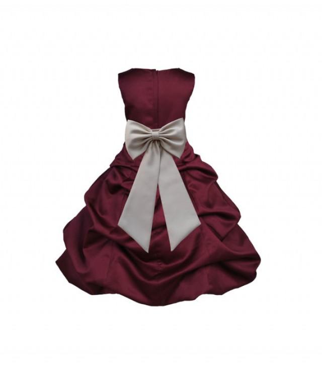 toddler flower girl dresses burgundy