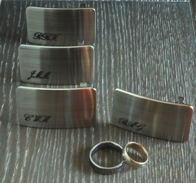 Belt Buckles Personalized Keepsakes Groom & Groomsmen's Brushed
