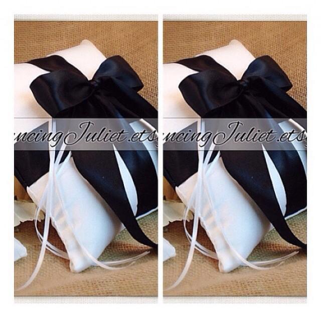 Romantic Satin Ring Bearer Pillow...You Choose The Colors...SET OF 2