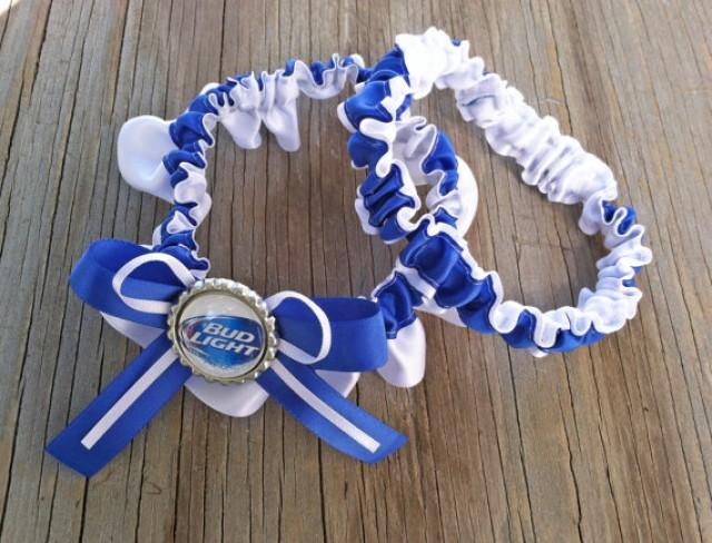 Bud Light White Royal Blue Bridal Satin Wedding Garter Keepsake Or Bud Light White Royal Blue Bridal Satin Wedding Garter Keepsake Or Set Beer Something 2353579 Weddbook