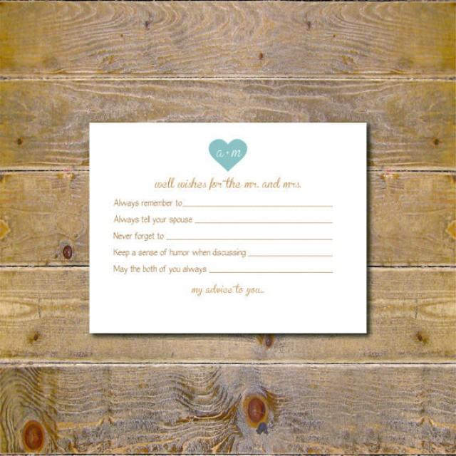 Guestbook . Bridal Shower Activity . Well Wishes Cards . Wedding Advice
