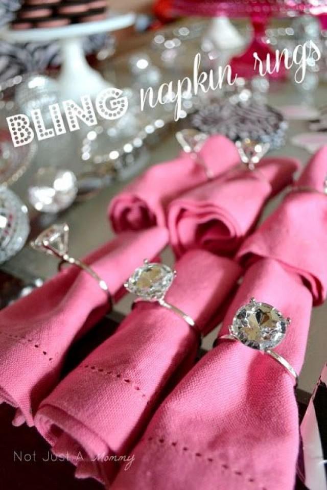 Real Party Tuesday Tip Bling Baby Shower Table Oriental Trading
