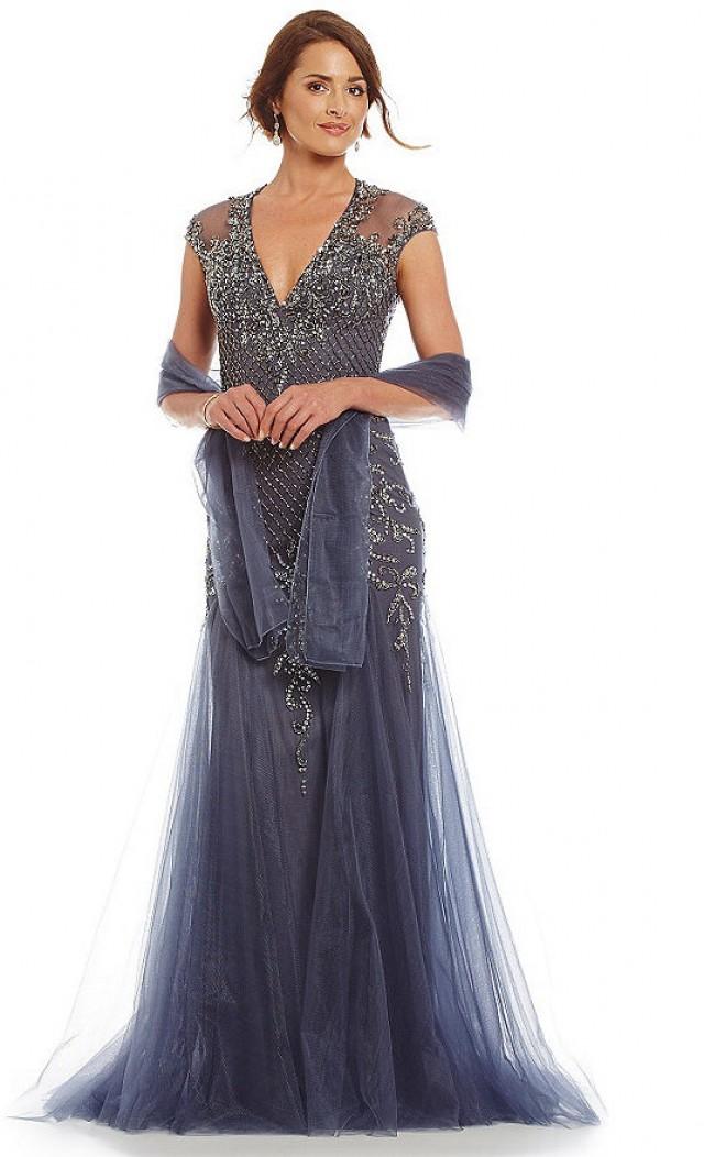 mermaid gown with tulle skirt