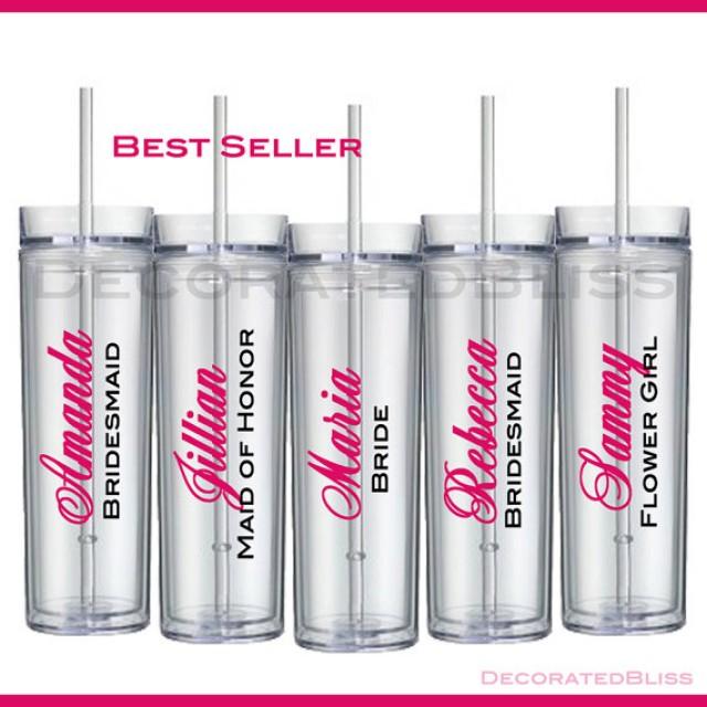Personalized Tumbler,Bridesmaid Gift,Gift,Flower Girl,Bridal Party
