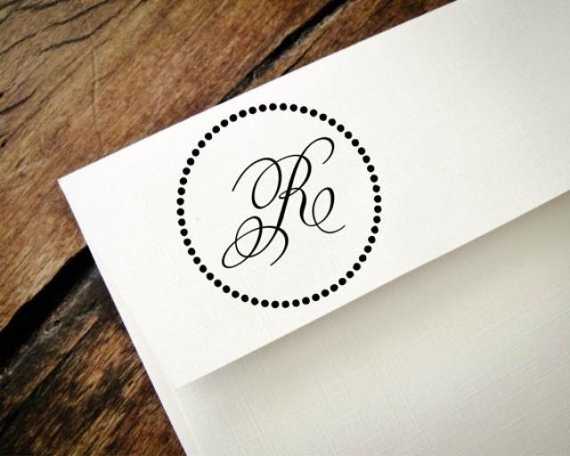 Monogram Stamp Custom Monogram Custom Rubber Stamp Personalized