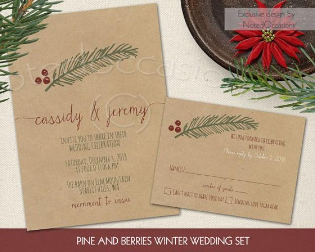 Winter Wedding Invitations Set 2360097 Weddbook