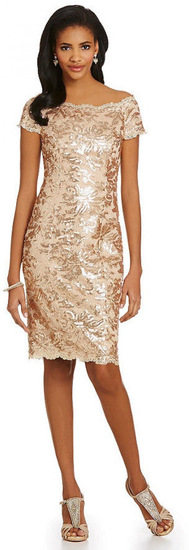 js collections lace sheath dress