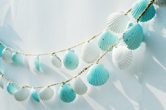 Beach Wedding Garland Seashell Lt Blue Beach Wedding Garland Seashell Lt Blue