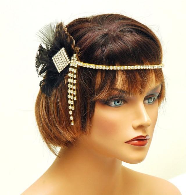 Flapper Headband, 1920's Headpiece, Great Gatsby Headband, Roaring 20's