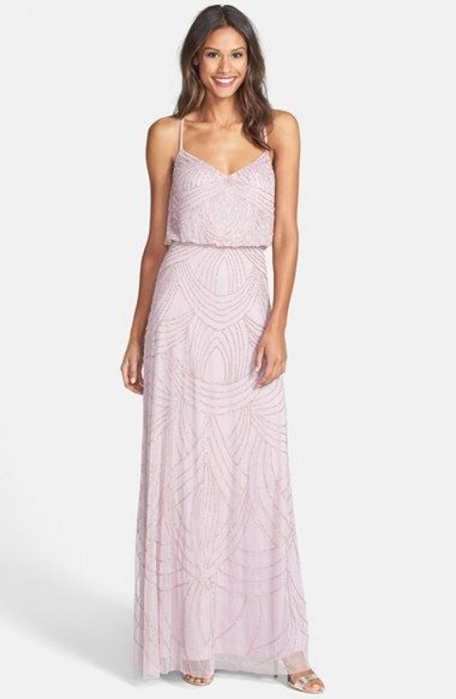 Women's Adrianna Papell Beaded Chiffon Blouson Dress 2370815 Weddbook