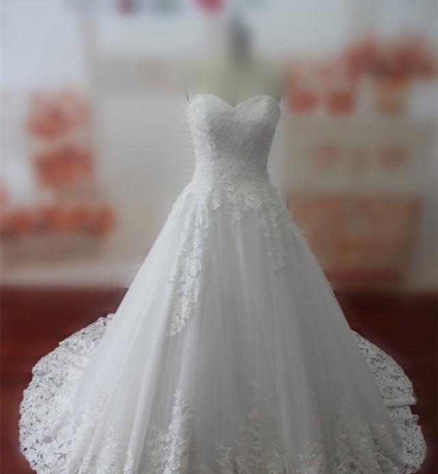 Real Samples Lace Wedding Dress Sweetheart Lace Up Bridal Gown 2371148 Weddbook 3018