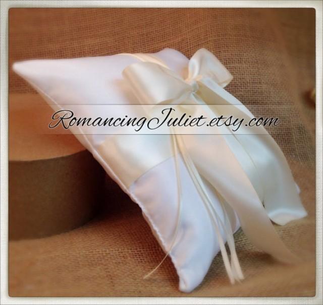 Romantic Satin Ring Bearer Pillow...You Choose The Colors...Buy One Get