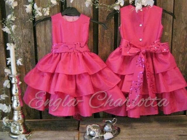 hot pink girls dress