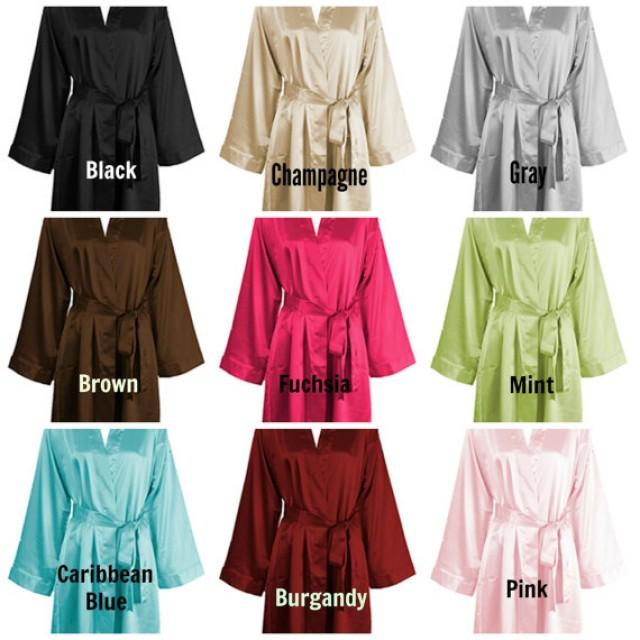Personalized Silk Satin Robes, Silk Robes For Bridesmaid, Satin Bridesmaid Robes, Bridesmaids