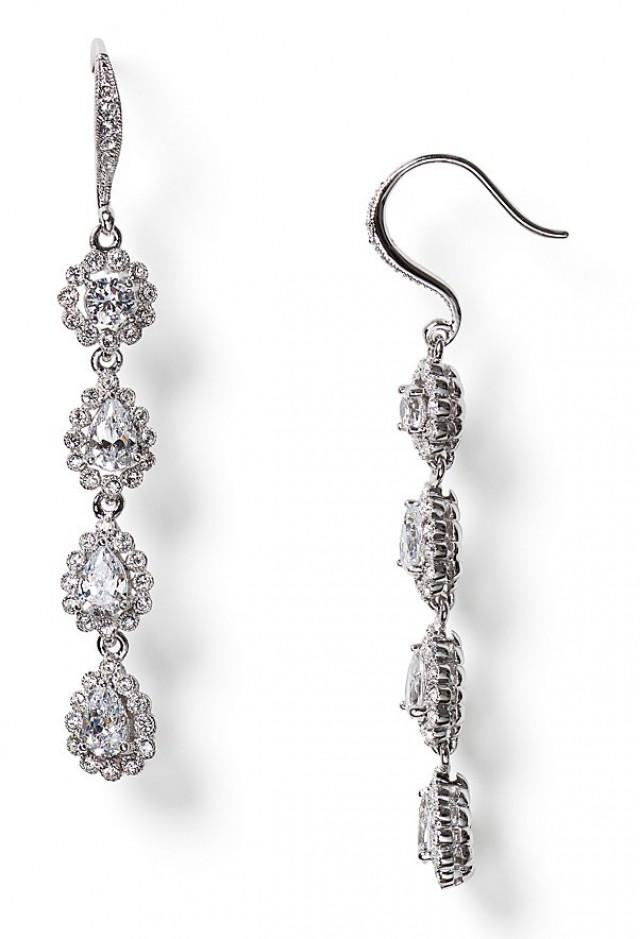 Nadri Four Drop Linear Earring 2378470 Weddbook