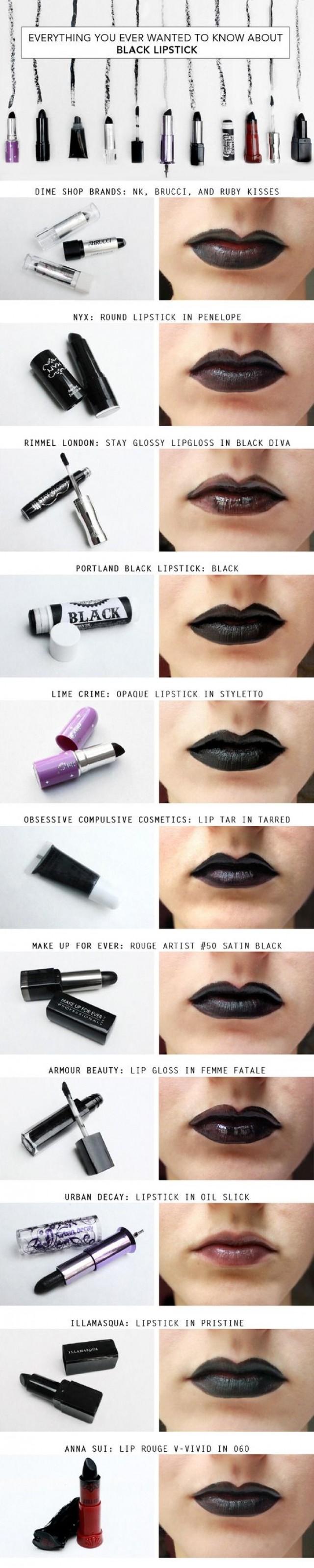 best black lipstick