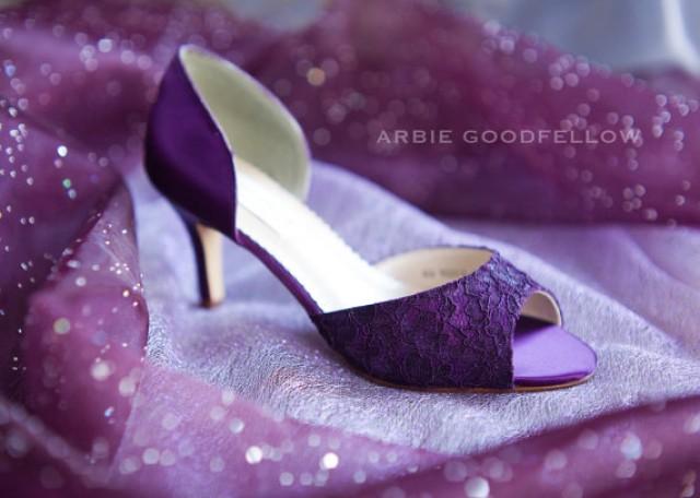 aubergine shoes wedding