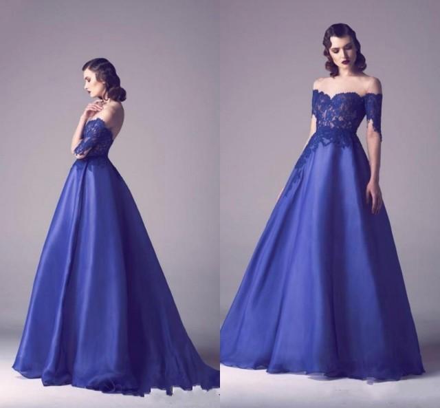 red white and blue evening gowns