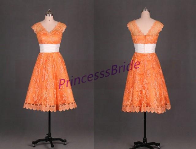 simple orange dress