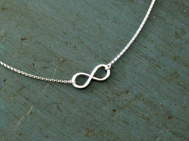 Infinity Necklace Bridesmaid Jewelry 