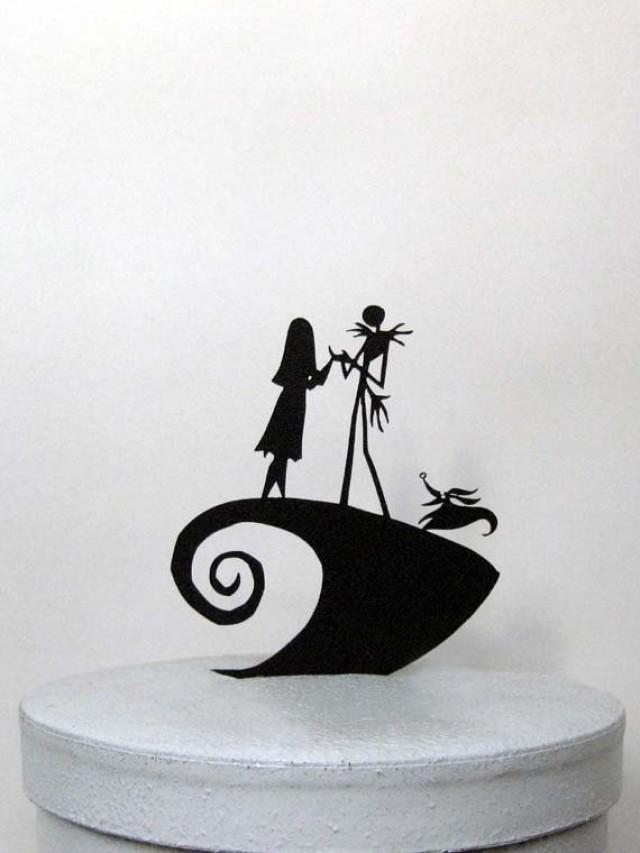 The Nightmare Before Christmas Cake Topper  Jack and Sally Cake Topper  Zero Cake topper