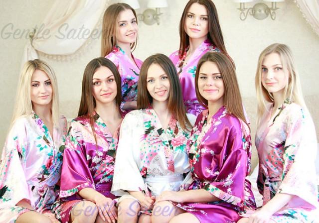 set of 9 bridesmaid robes