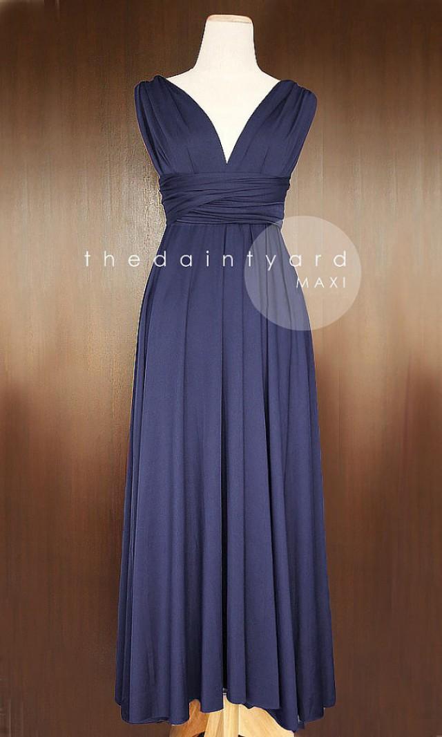 midnight blue infinity dress