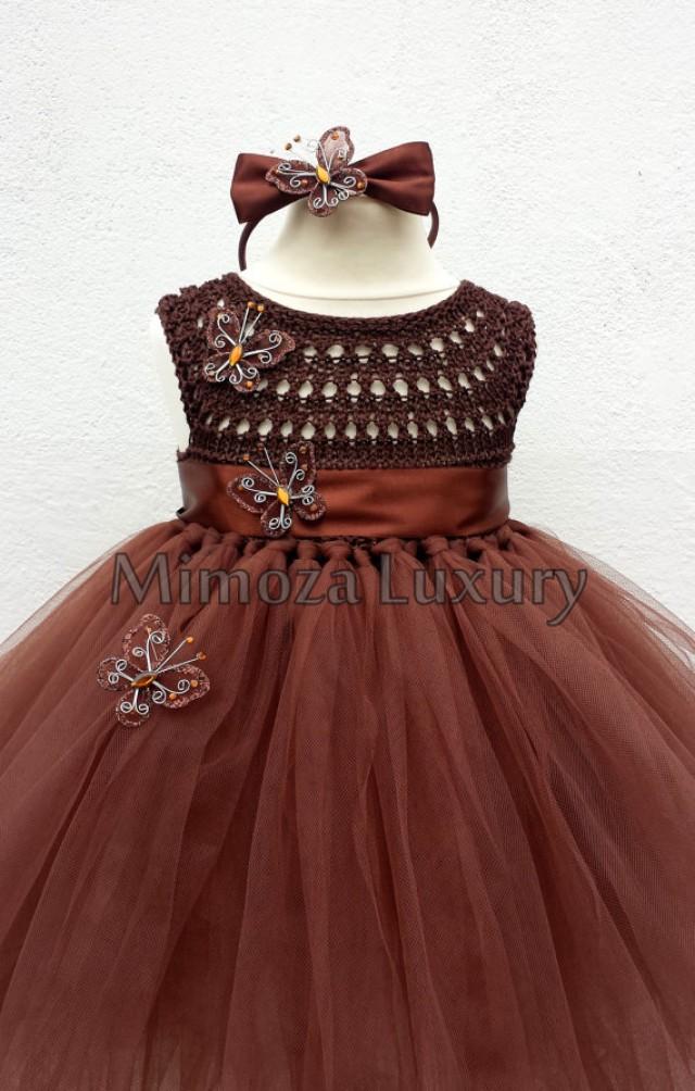 brown butterfly dress