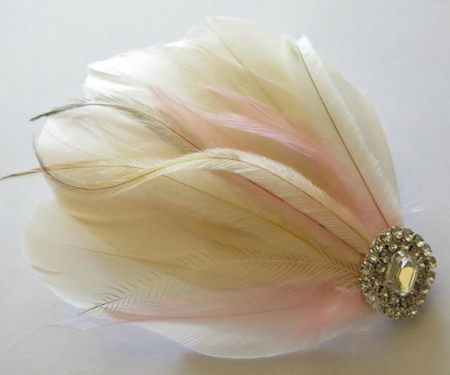 Bridal Wedding Great Gatsby Bridesmaid Feather Hair Accessory, Feather