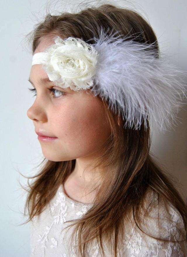 feather headband for baby girl