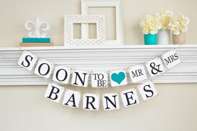 Engagement Party Decor, Engagement Banner, Soon To Be Banner