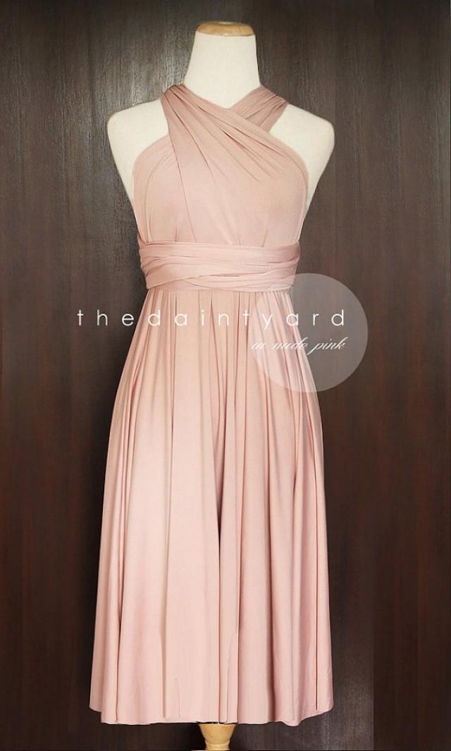 salmon pink infinity dress