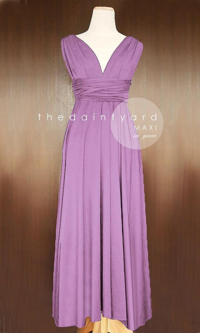 MAXI Yam Bridesmaid Dress Convertible Dress Infinity Dress Multiway