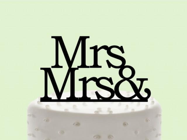 Mrs And Mrs Cake Topper Custom Wedding Cake Topper Same Sex Wedding Cake Decorwedding Cake 