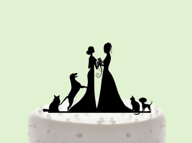 Mrs Mrs Cake Topper Custom Wedding Cake Topper Same Sex Wedding