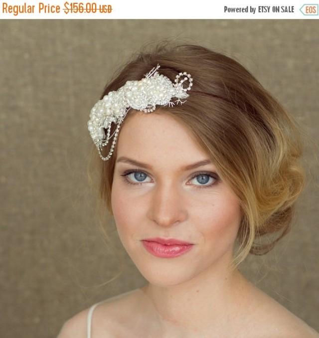 Bridal Headband Pearl Headband Bohemian Wedding Headpiece Bridal