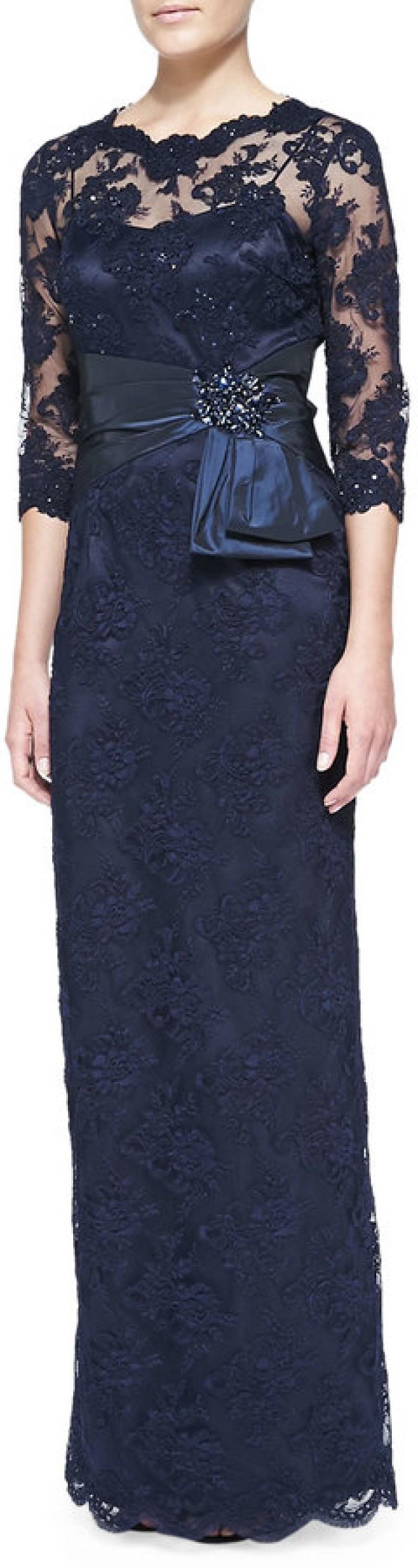 teri jon navy gown