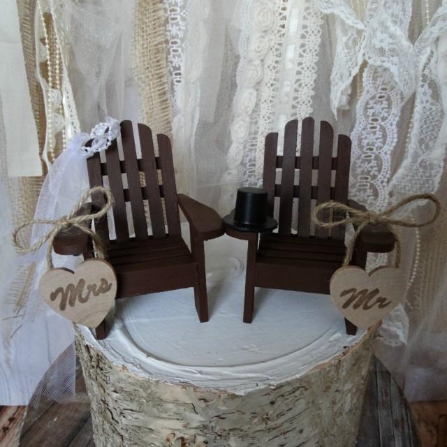Adirondack Beach Wedding ChairsAdirondack Chairswedding Cake Topperbeach Chairsbeach Wedding