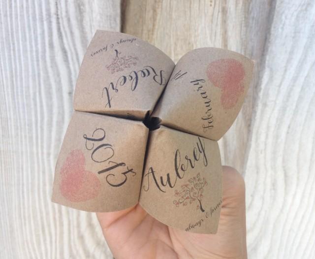 Einladung Unique Wedding Program Cootie Catcher 2395716