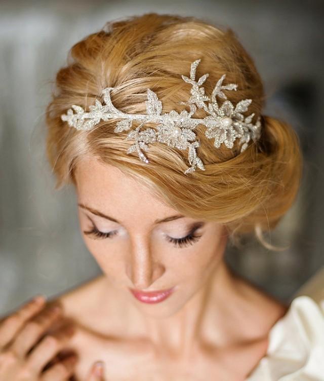 Floral Lace Headpiece Bridal Lace Headband Florentina 2396260 Weddbook 7652